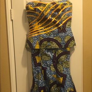 African/ Ankara print 2-piece skirt set